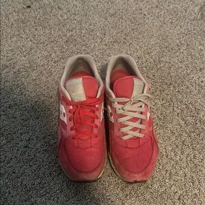 Saucony Red and Gray Sneakers